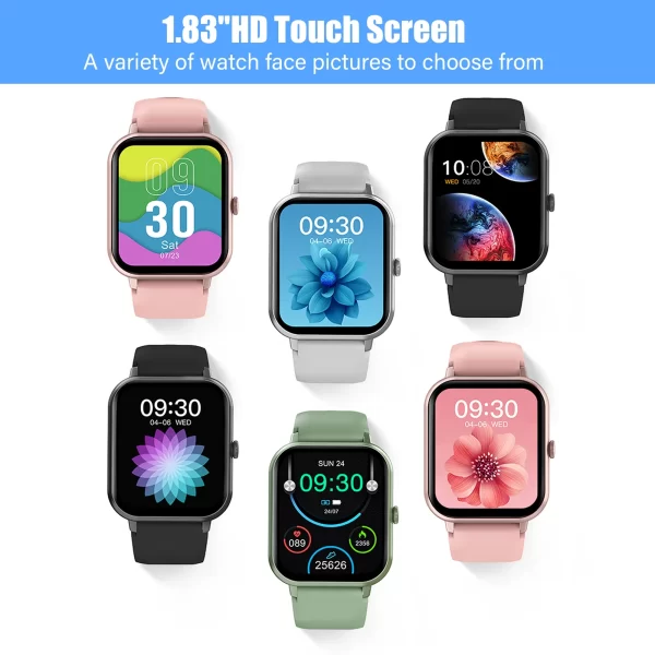 OWNTECH 1.83" Smart Watch for Men Women IP67 - Image 3